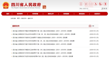 省政府批復(fù)!事關(guān)樂山國土空間總體規(guī)劃